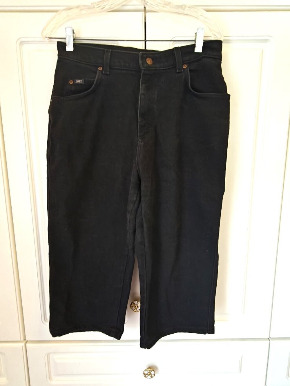 Lee Black Women's Capri Jeans, Size 12 M, like new